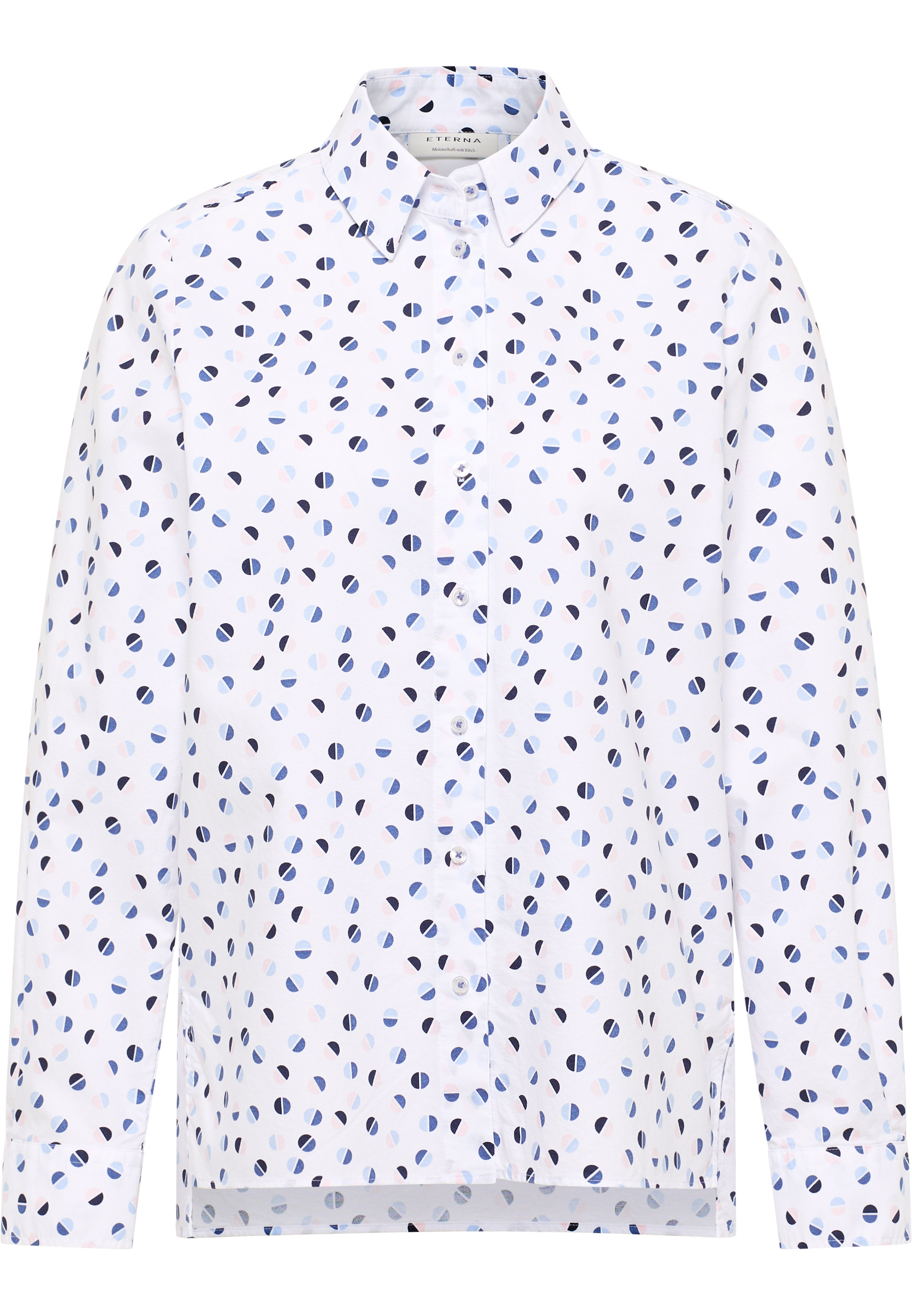 ETERNA LOOSE FIT Langarm Bluse oxford navy/mehrfarbig 7137-19-D325