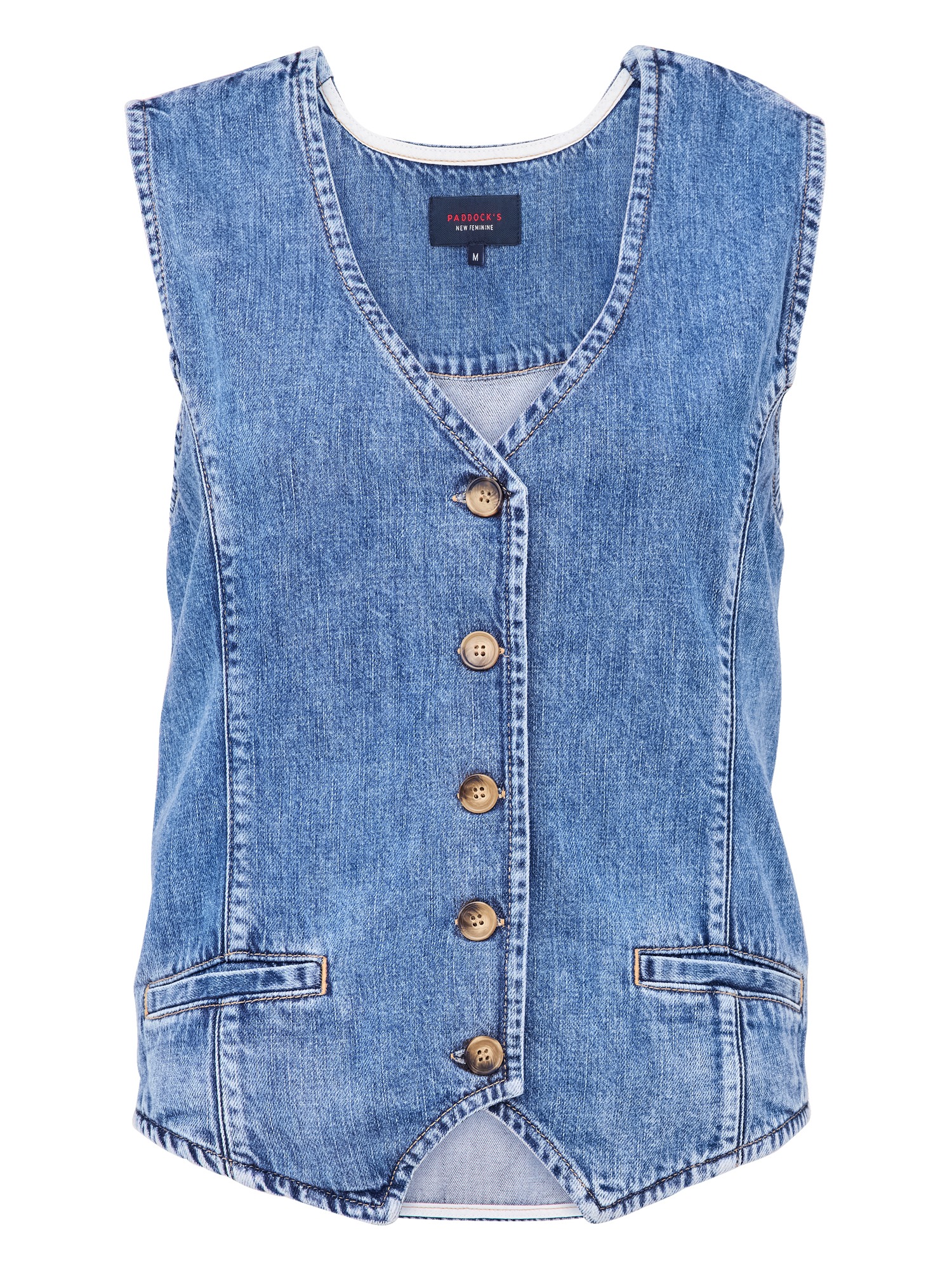 PADDOCKS WAISTCOAT Denim Weste stone 50074 7520.4501