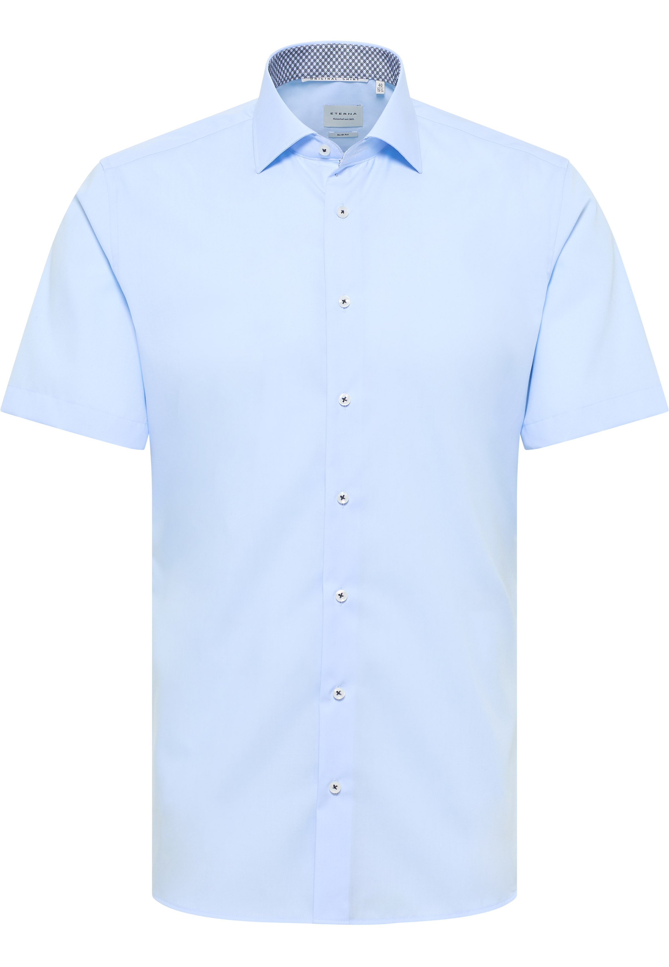 ETERNA_fall_winter-2025_01_1SH15363-1304_10G140-_5-jpg ETERNA SLIM FIT Kurzarm Hemd hellblau popeline 1304-10-G140 - ORIGINAL SHIRT