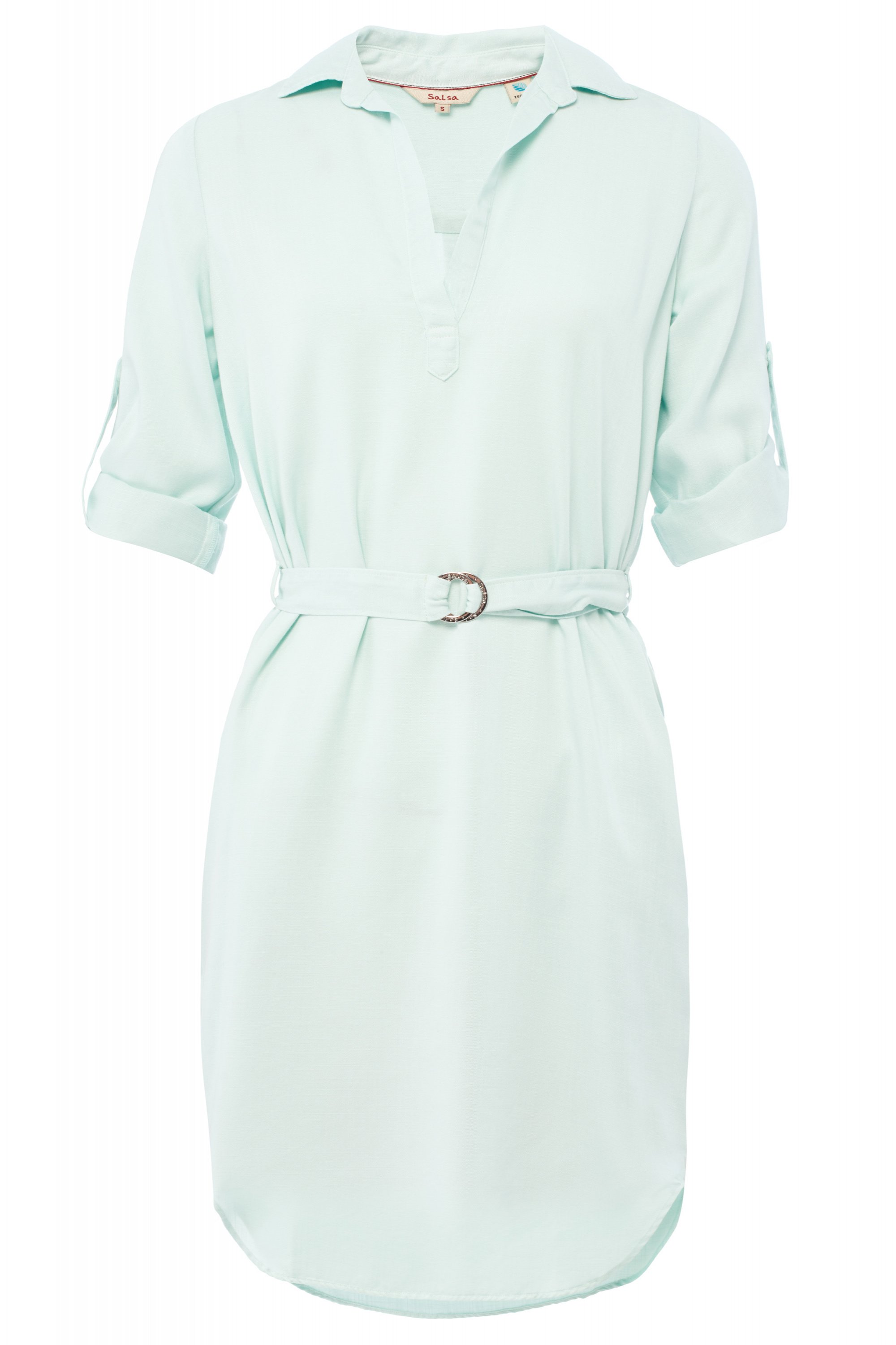 salsa-jeans-hemdblusenkleid-mit-gurtel-mint-green-122987-5053-sa1229875053 SALSA JEANS HEMDBLUSENKLEID mit Gürtel mint green 122987.5053