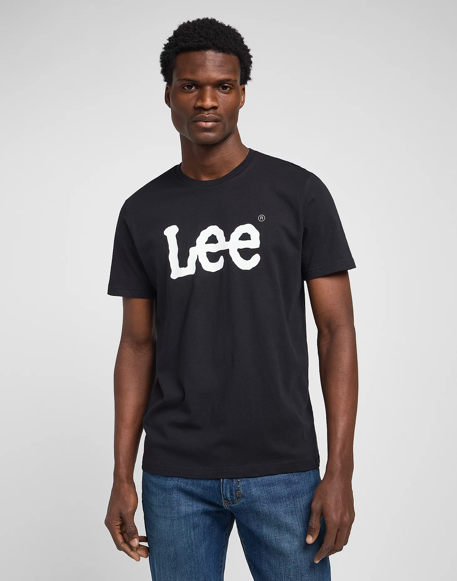 LEE WOBBLY LOGO TEE Kurzarm T-Shirt black L65QAI01 112116120