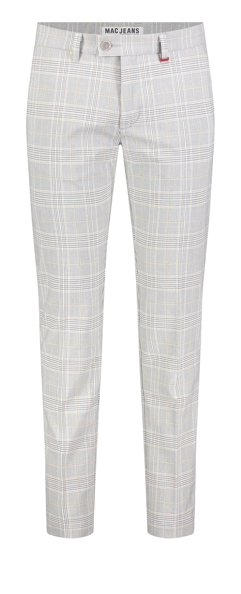 MAC LENNOX CARBONIUM BI-STRETCH metal grey check 6344-00-0702L-055K