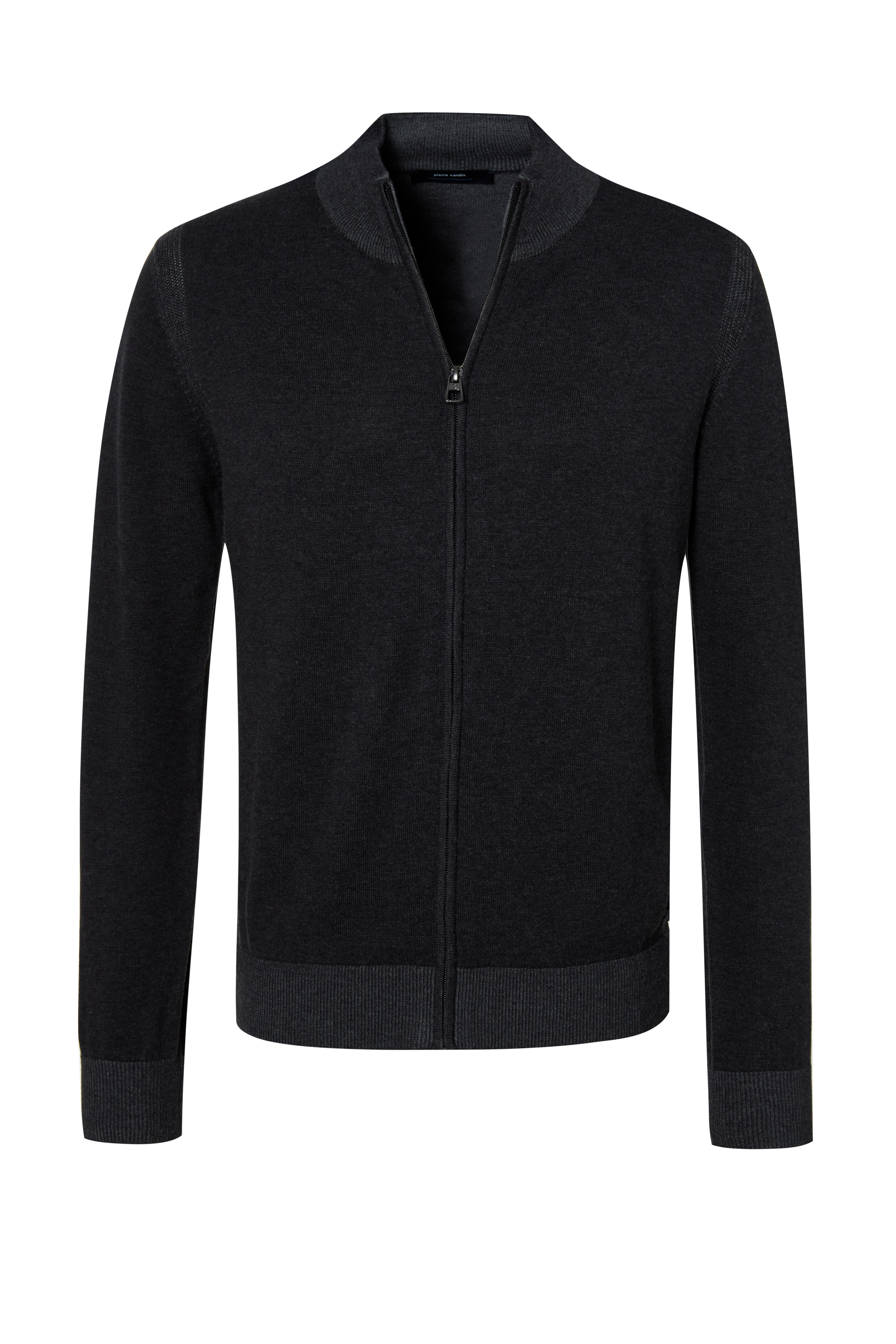 PIERRE CARDIN Strickjacke Stehkragen anthracite 55309 12548.2100 - TRAVEL COMFORT