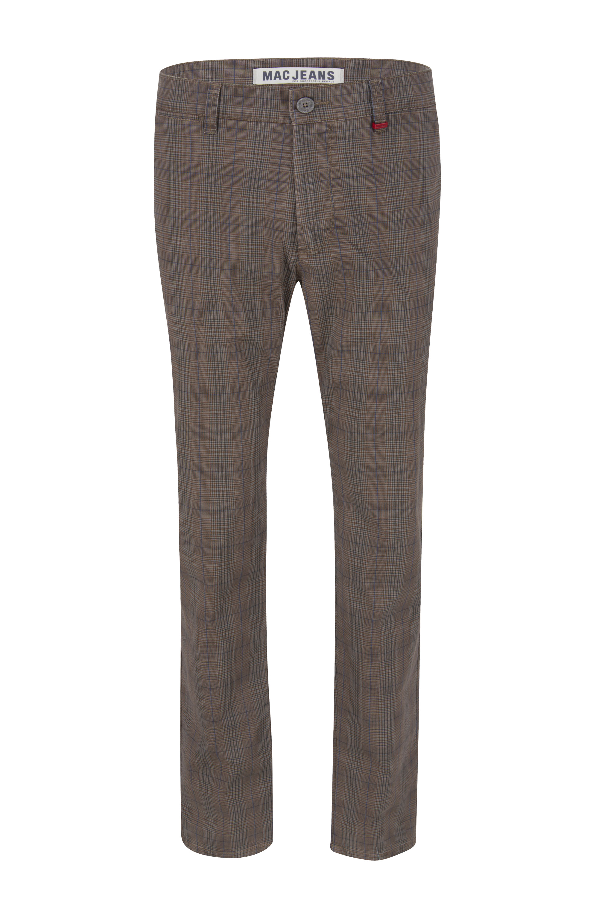 MAC LENNOX PRINTED GABARDINE fawn brown check 6365-00-0670L 278K