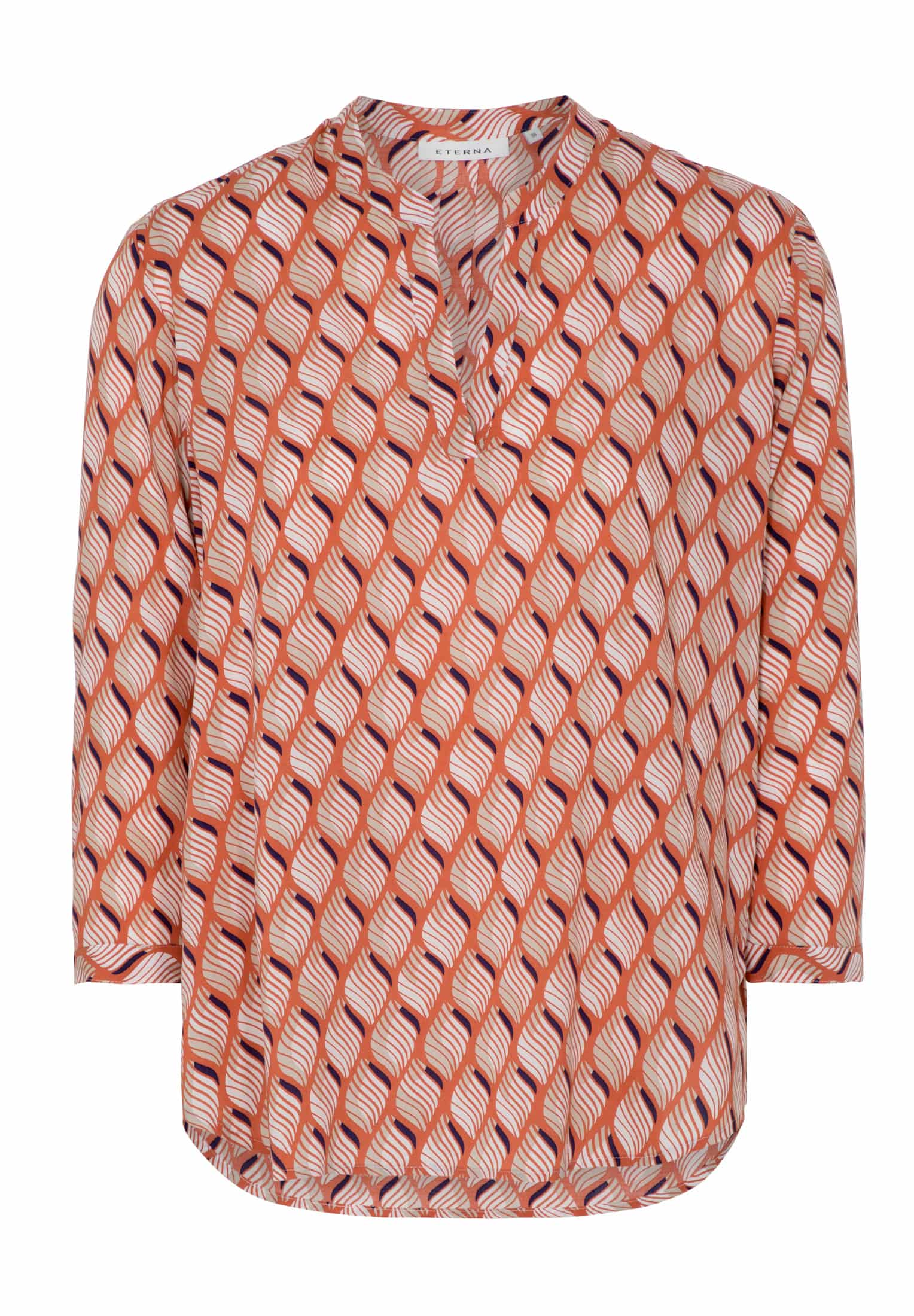 ETERNA_HW-21_54_7439_54R931 ETERNA CLASSIC FIT 3/4 Arm Bluse beere print 7439-54-R931