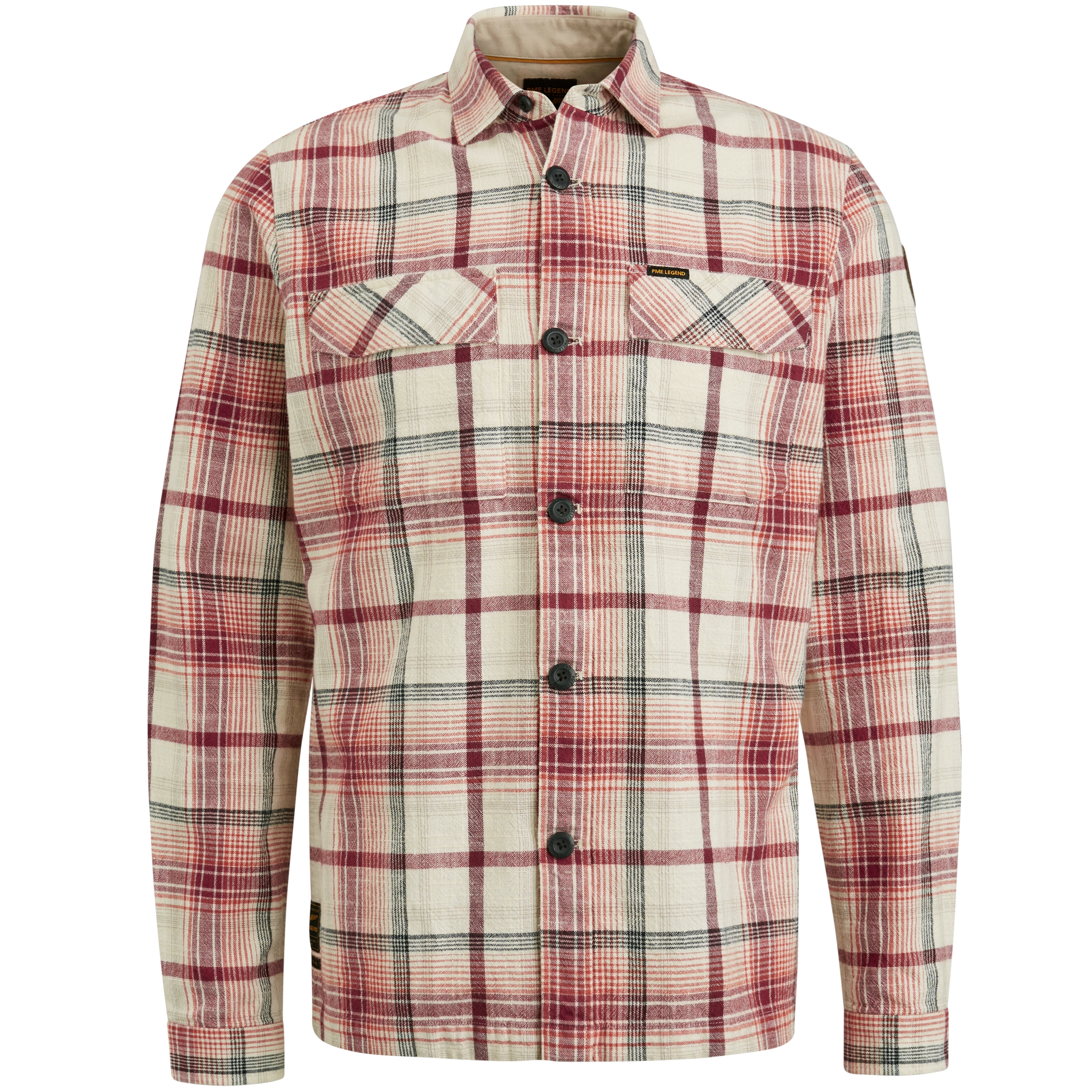 PME-Legend_PM-23-06_3182_PSI2306230-jpg PME LEGEND Langarm Hemd rosewood kariert PSI2306230-3182